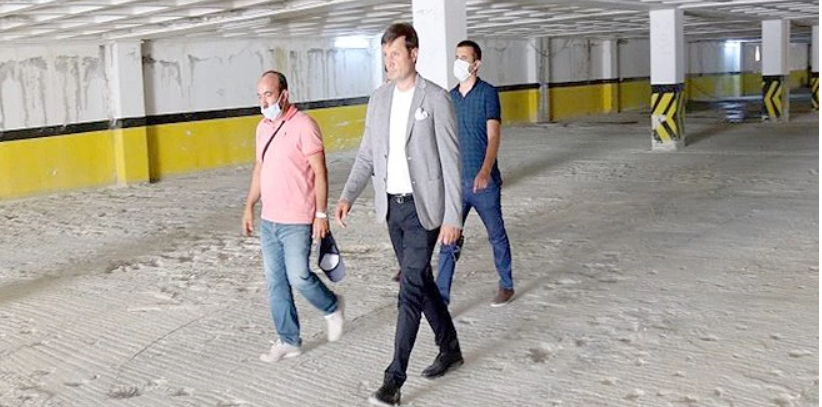 KAPALI OTOPARK'TA YENİLEME ÇALIŞMALARI SÜRÜYOR